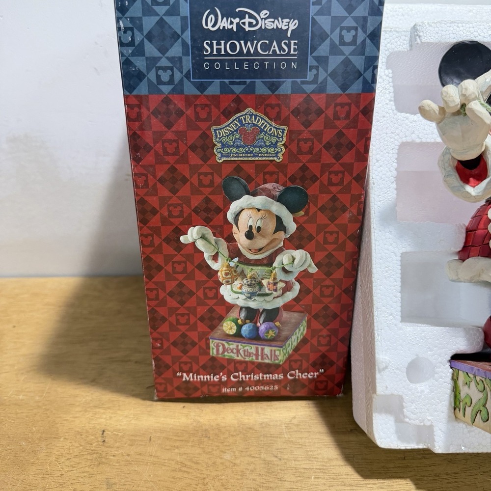 Jim Shore Disney Traditions Minnie's Christmas Cheer Figurine 4005625 Boxed 8in - Picture 5 of 11